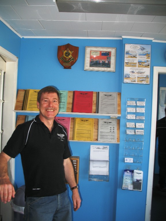 Senior Instructor Pete Waddinton.  Langley Flying School.